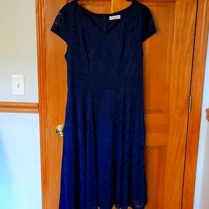 Navy lace dress 2XL NWOT